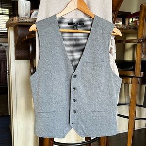 21 Men Light Grey Vest Waistcoat/ 100% cotton / Medium